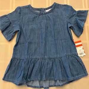 Cat & Jack Toddler girls 4T denim shirt.